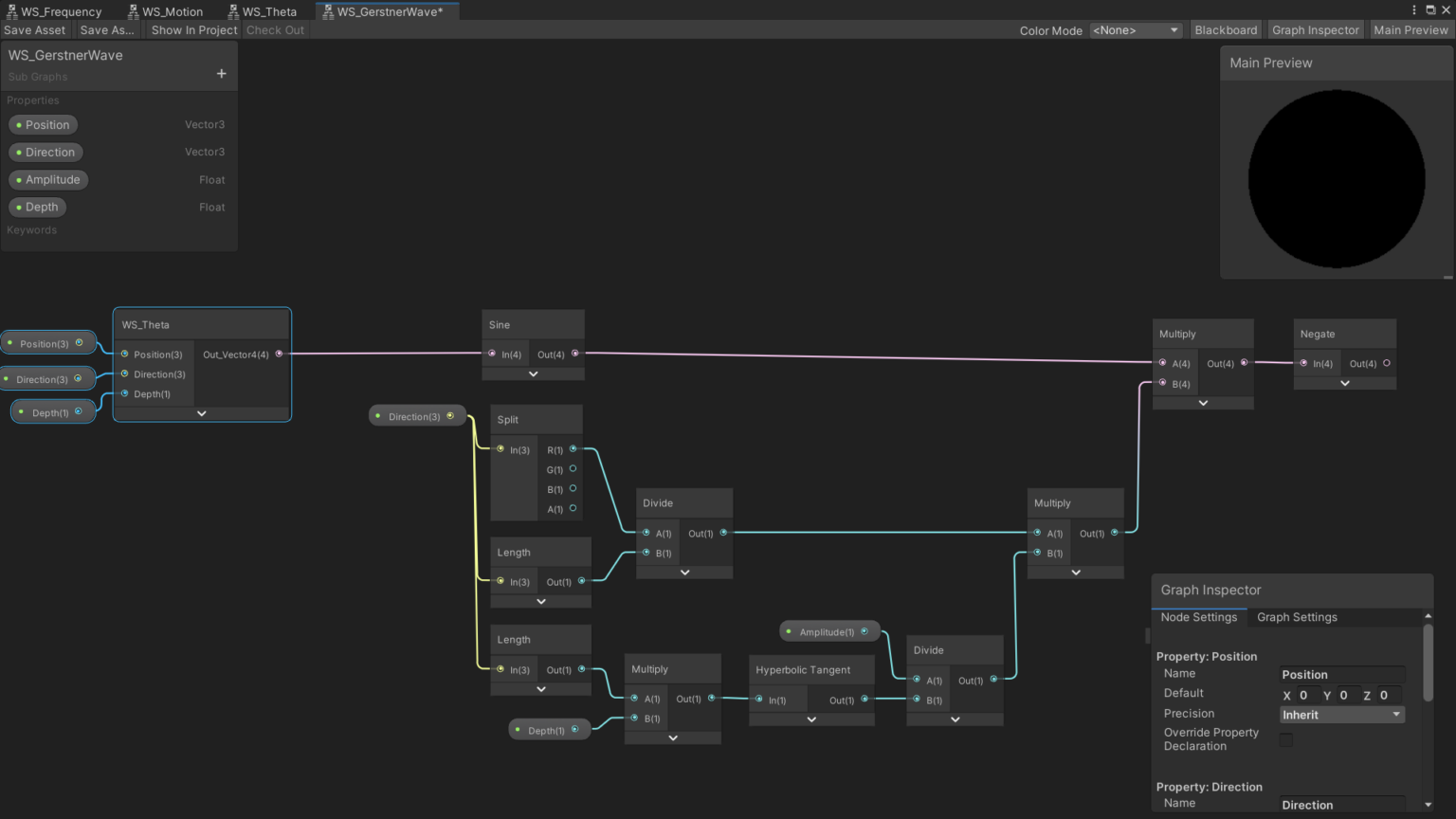 Wave Simulation in Unity Shader Graph - Jared J. Roberge